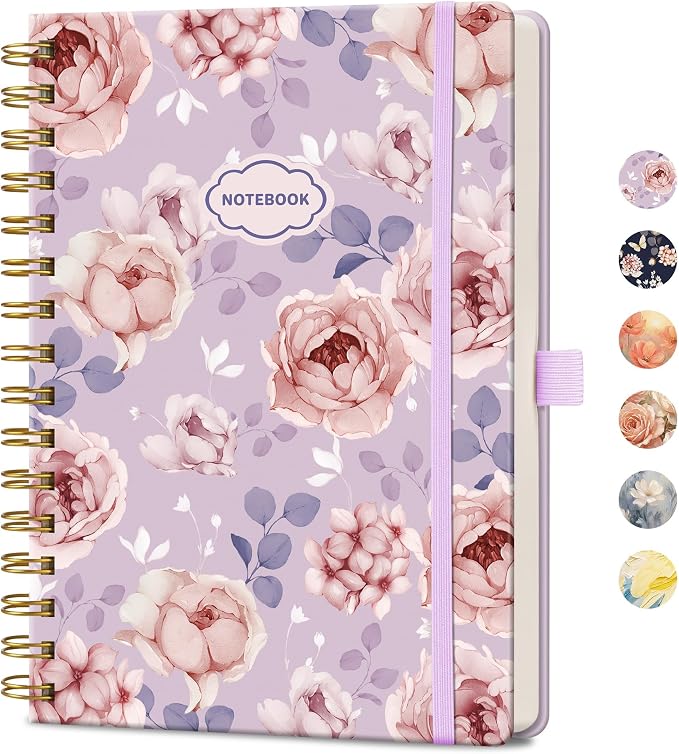 AHGXG Spiral Journal Notebook, 160 Lined Pages, A5 Medium Size, by AHGXG