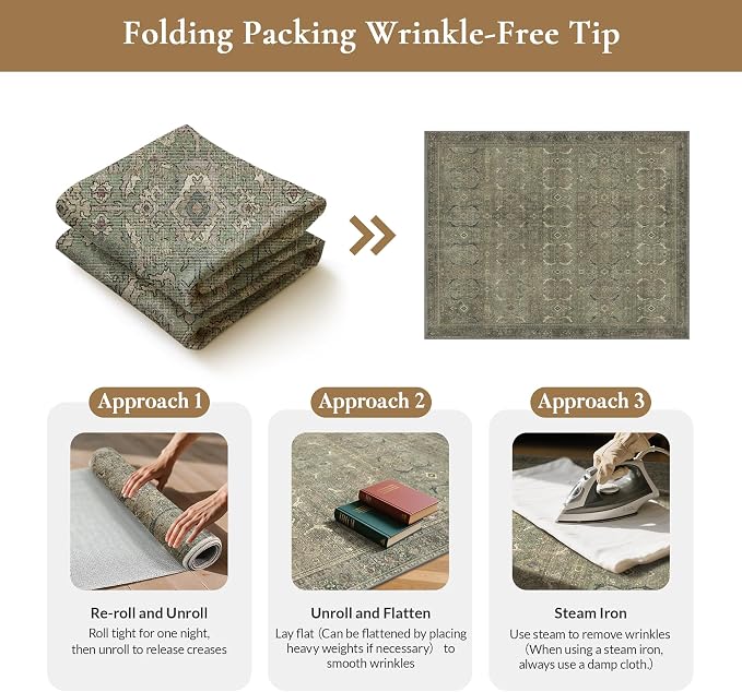GENIMO 2x10 Runner Rugs for Hallway, Machine Washable Non Slip Vintage Rugs - Image 8