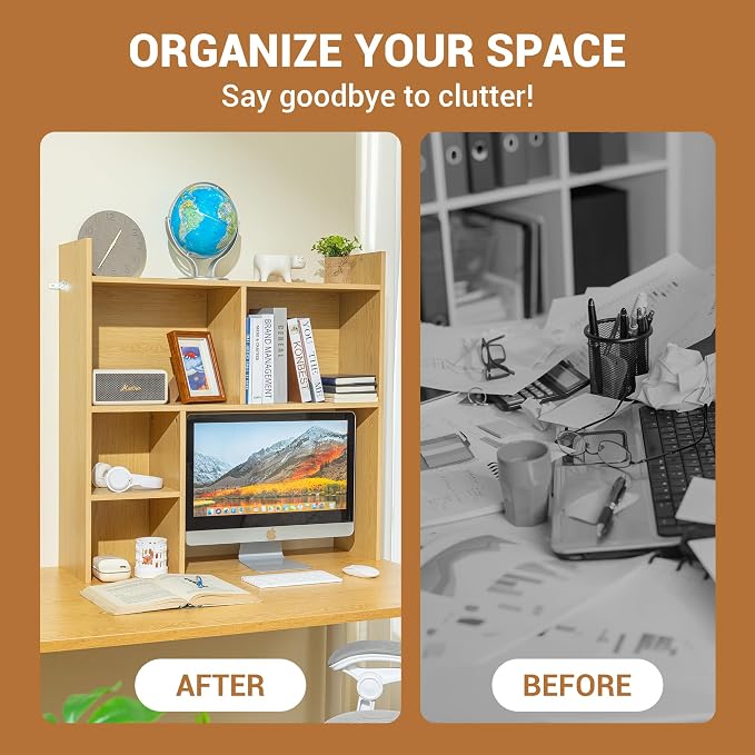 deli Desktop Shelf, Desk Hutch - Image 6