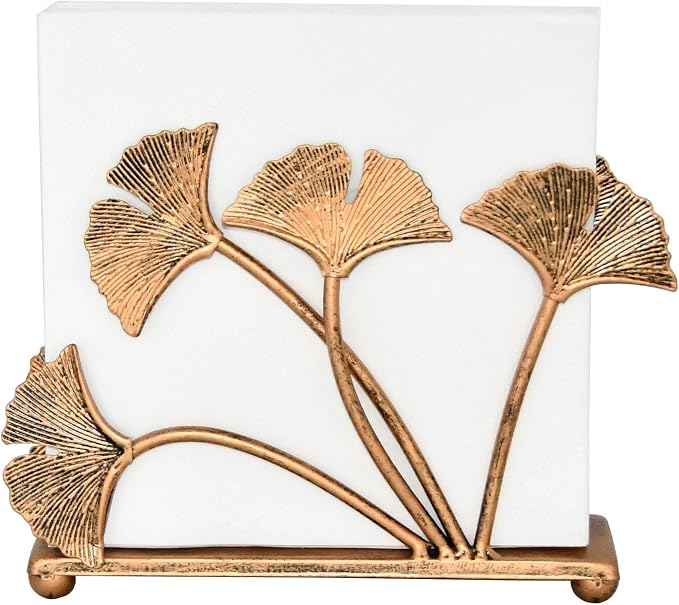 OwlGift Modern Ginkgo Leaves Design Napkin Holder by Owlgift