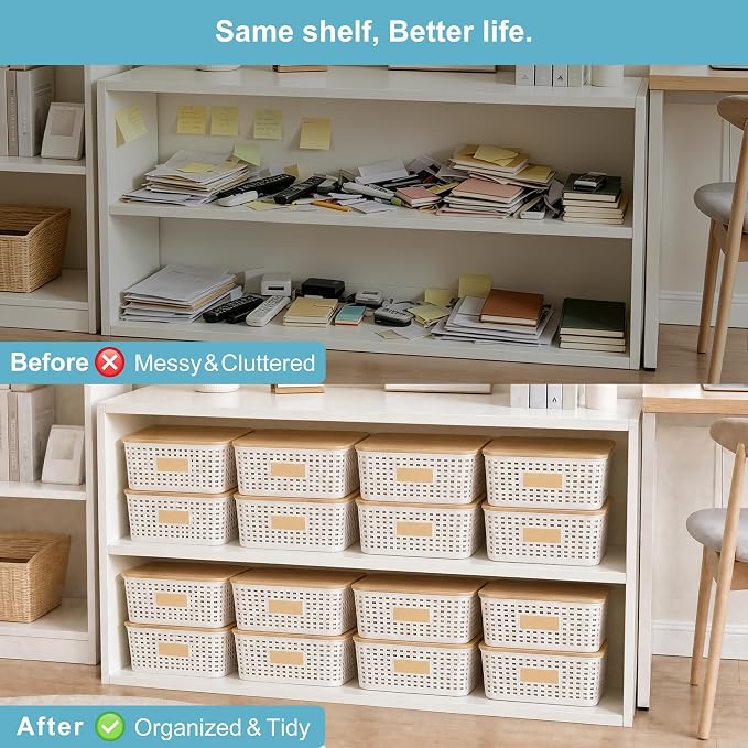 Bagnizer 4 Pack Plastic Storage Bins - Image 7