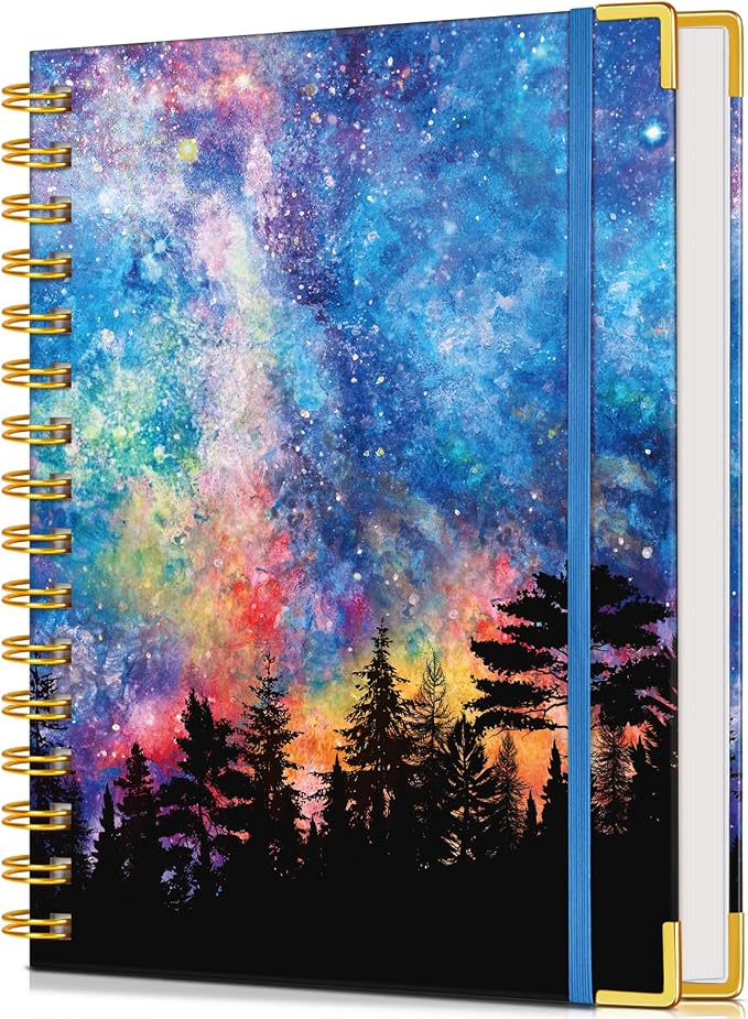 Lined Spiral Notebook Journal for Women, 150 Pages Cute Notebooks 5.75” x 8.38” by UEBZFOCS