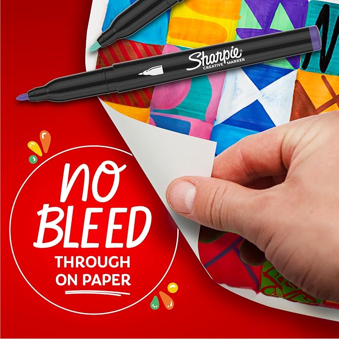 Sharpie Creative Markers, Water-Based Acrylic Paint Markers, Fine Tip - Image 4