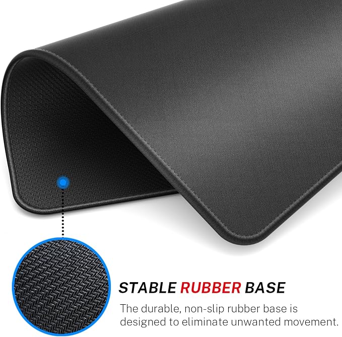 MROCO Essential Gaming Mouse Pad, 40% Expanded Size, 12.6 x 10.8 in, Anti-Fray - Image 4
