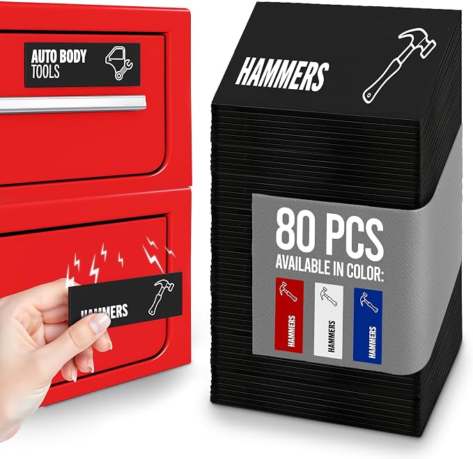 Toolbox Organization Magnetic Labels-80 Large Tool Chest Organizer - Image 8