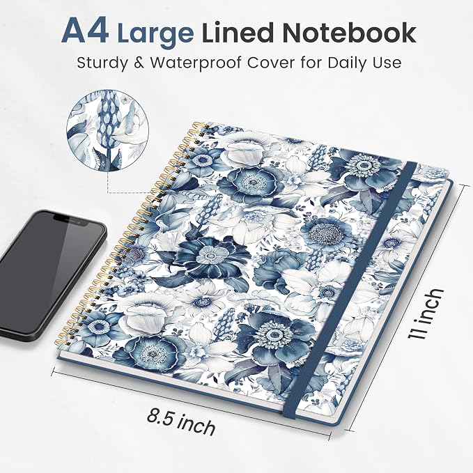 Taja Large Spiral Lined Journal - Image 2