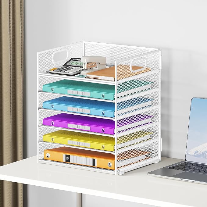 6 Tray Paper Organizer Letter Tray - Image 6