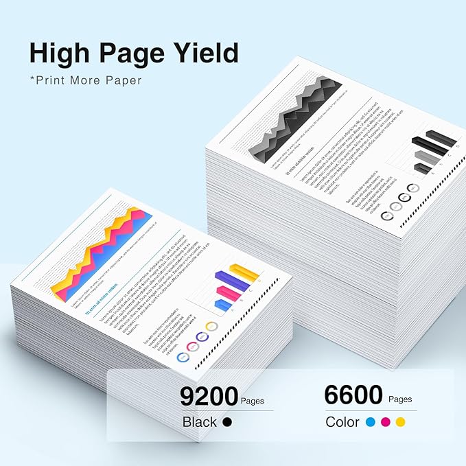 970XL 971XL Ink Cartridges High Yield Replacement for HP 970XL 971XL 970 971 Compatible with Officejet Pro X476dw X576dw X451dw X551dw X451dn X476dn Printer,4 Pack (Black, Cyan, Magenta, Yellow)-DeskLoop Office