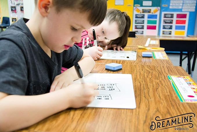 Dry Erase Lapboards Student Pack of 30 | 9 x 12 inch Double Sided White Boards - Image 9