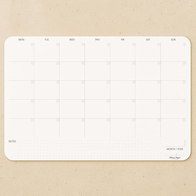 Undated Monthly Planner Notepad, Desk Calendar - Image 2