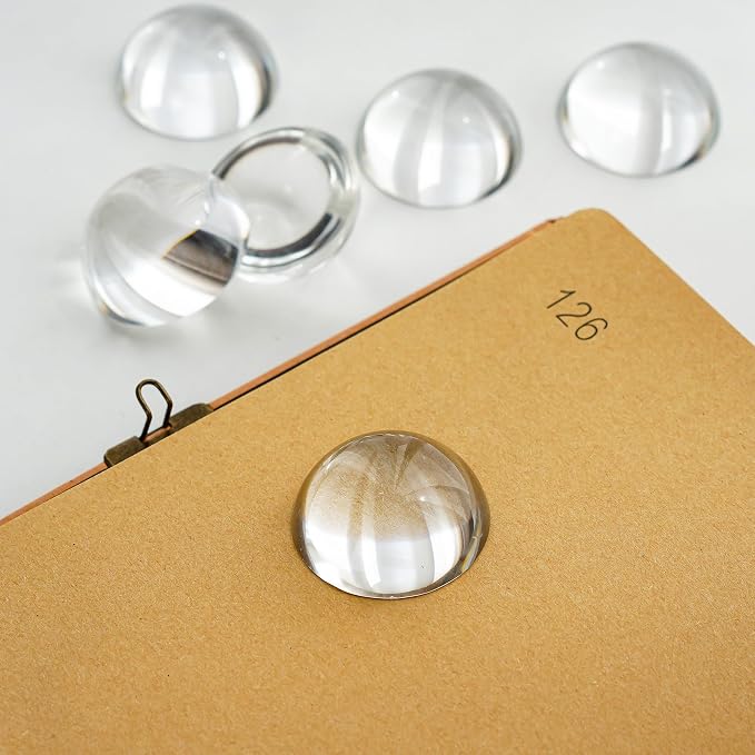 6Pack 1.6inch Crystal Dome Magnifying Paperweight, Paper Weights - Image 7