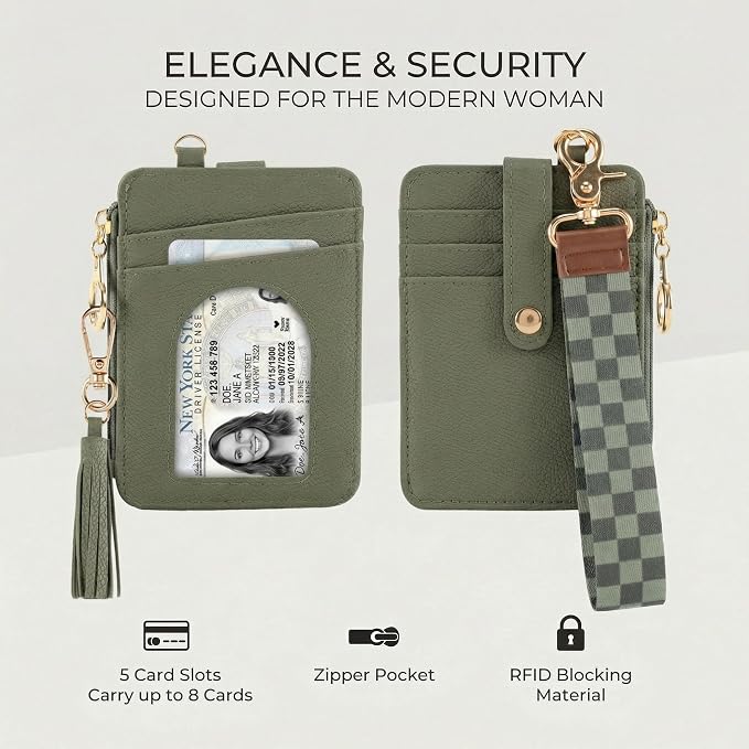 Stylish Wristlet Keychain Wallet - Image 5