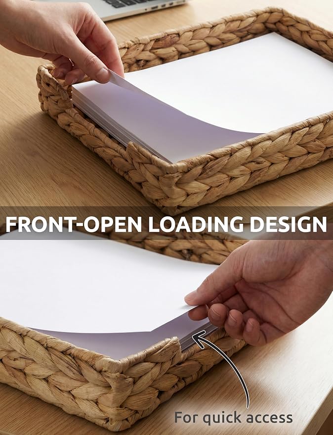 Demigo Water Hyacinth File Folder Holder - Image 5