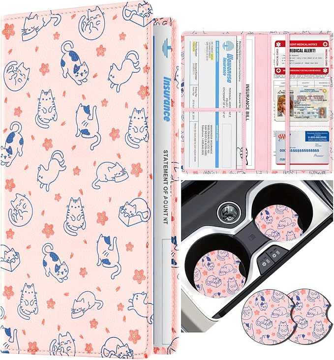 Slohif Car Registration and Insurance Holder by Slohif