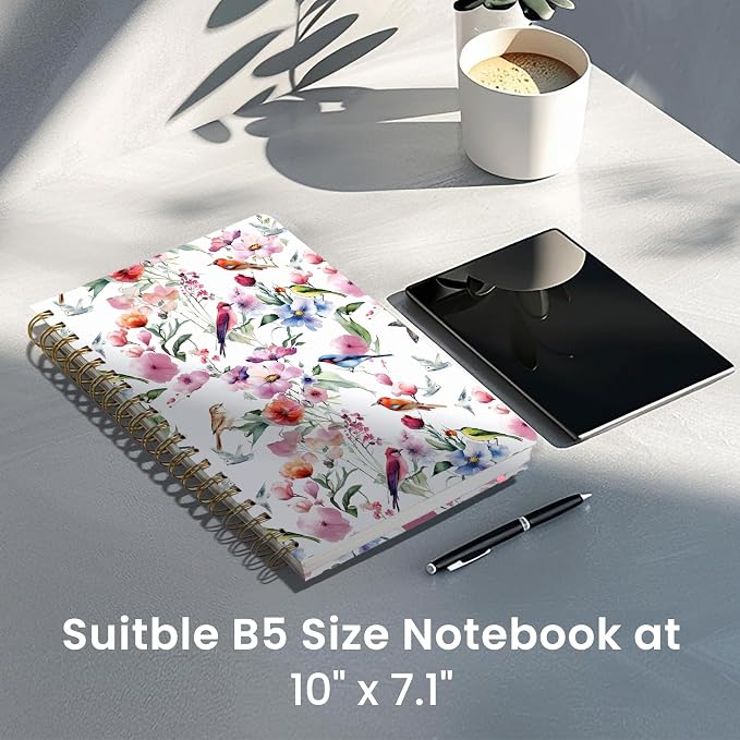Lined Spiral Notebook Journal for Work, 300 Pages Thick B5 College Ruled - Image 6