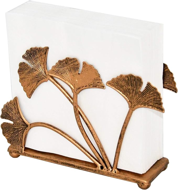 OwlGift Modern Ginkgo Leaves Design Napkin Holder - Image 8