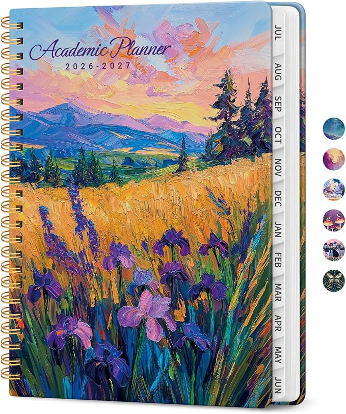 Planner 2026-2027, Academic Year Monthly and Weekly Calendar Planner, Jul 2026 by Taja