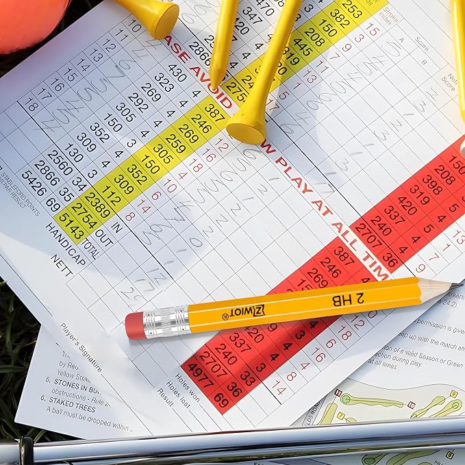 ZWlOT Golf Pencils with Eraser, #2 HB Half, Pre-Sharpened, 120/200/320 Count - Image 7