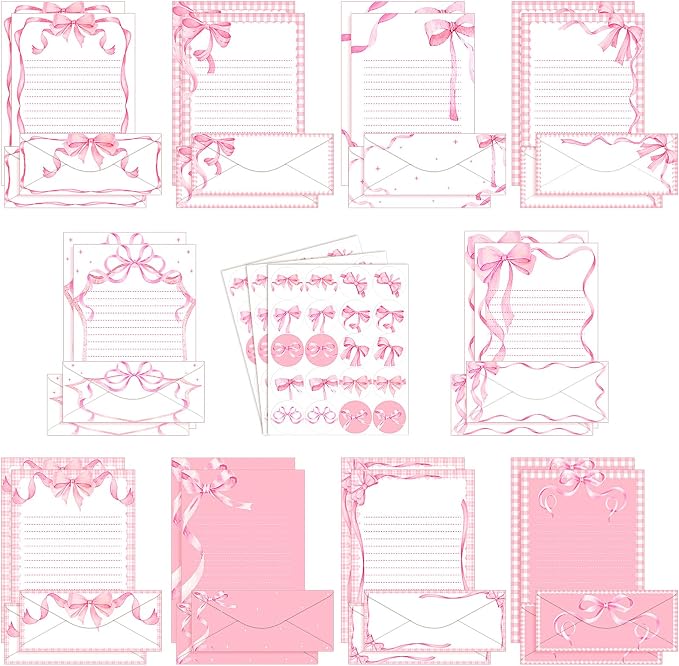 TaoBary 160 Pcs Stationery Paper Set 50 Double Sided Stationery Papers by TaoBary
