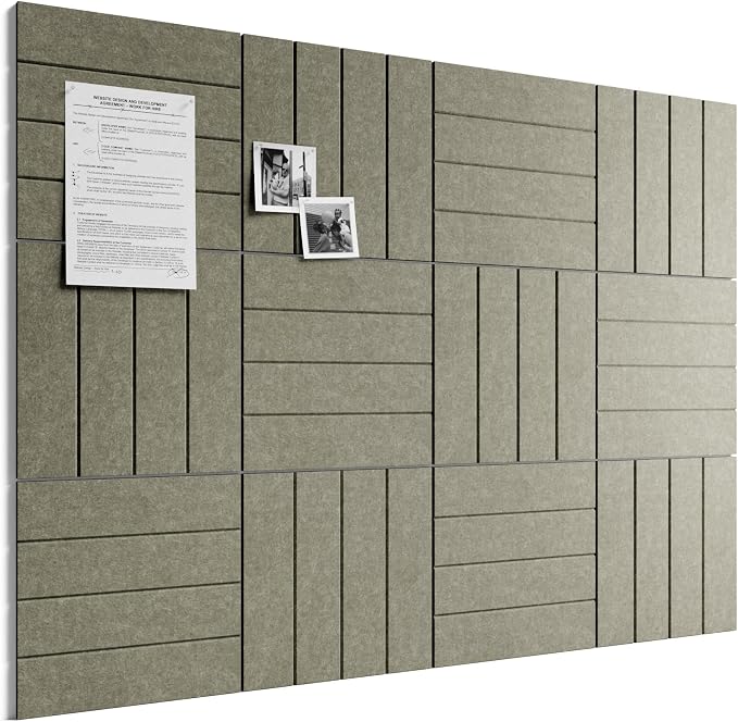 Bumusty Large Cork Board Alternative-48 x 36" Felt Bulletin Board Tiles by BUMUSTY