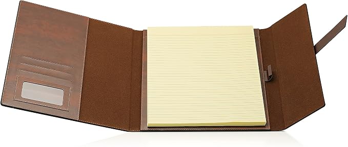 GALLAWAY LEATHER Padfolio Portfolio Folder – Slim Portfolio Folio Organizer - Image 2