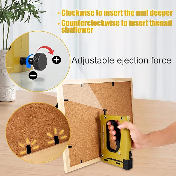 Picture Frame Stapler with 2000 Refill Points, Point Drivers - Image 4