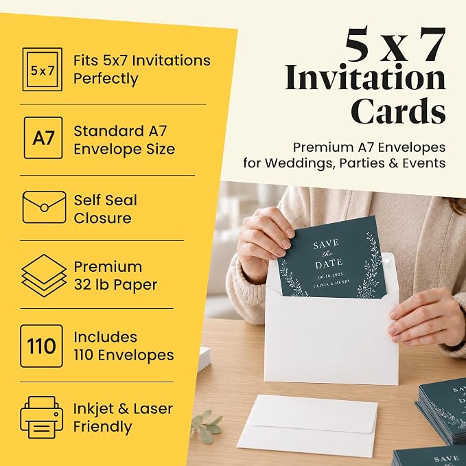 5x7 Envelopes for Invitations - Image 2