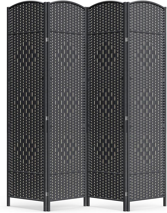 Cocosica 4 Panel Room Divider, 6Ft Folding Privacy Screen, Tall by cocosica
