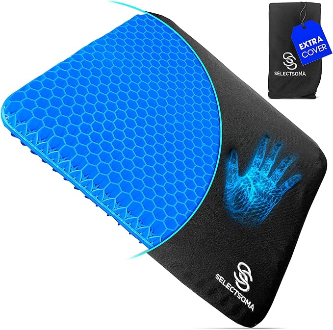 SelectSoma Double-Thick Gel Seat Cushion by SelectSoma