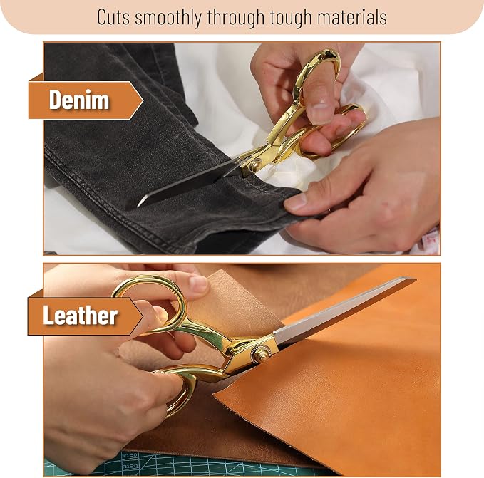 Mr. Pen- Premium Tailor Scissors, 8-Inch | Heavy Duty Carbon Steel Sewing & - Image 3