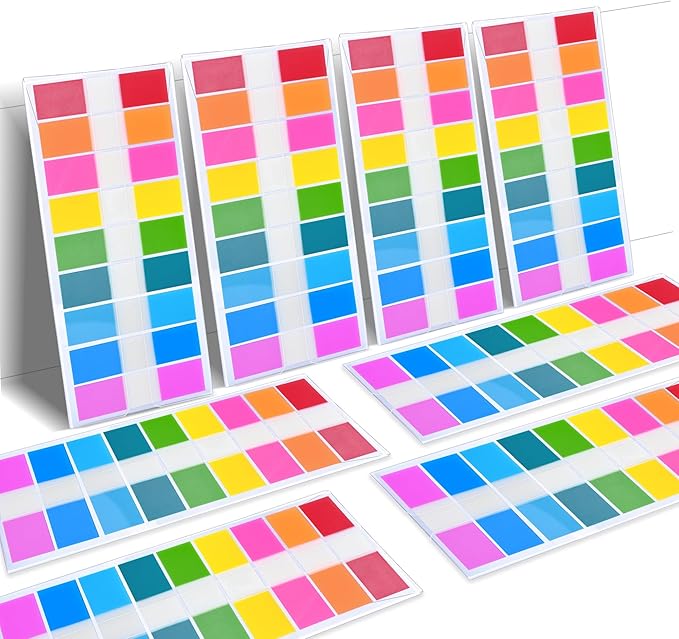 Ericter 1440 Pcs Sticky Tabs Book Tabs Page Markers Tabs, Sticky Note Tabs Colored Writable and Repositionable Index Tabs, Tabs for Annotating Books, Page Tabs-DeskLoop Office