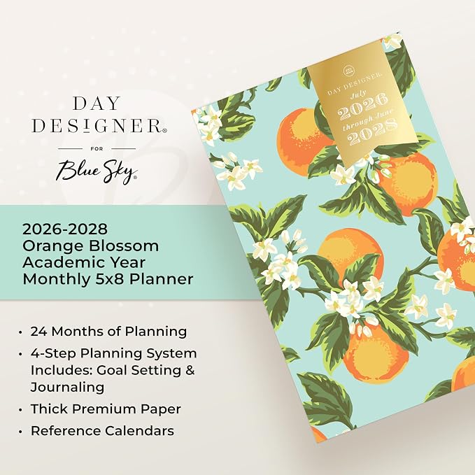 Blue Sky Day Designer 2026-2028 Monthly Academic Year 24 Month Planner Calendar - Image 8