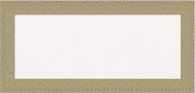 Amanti Art White Cork Board for Wall, 16x34 Vision Board with Gold Frame, Medium Corkboard Office Decor for Home Organization, Casual Corkboard Pinboard to Display Items for Home Organization in-DeskLoop Office