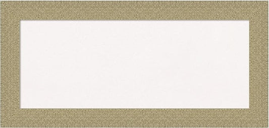 Amanti Art White Cork Board for Wall, 16x34 Vision Board with Gold Frame, Medium Corkboard Office Decor for Home Organization, Casual Corkboard Pinboard to Display Items for Home Organization in-DeskLoop Office