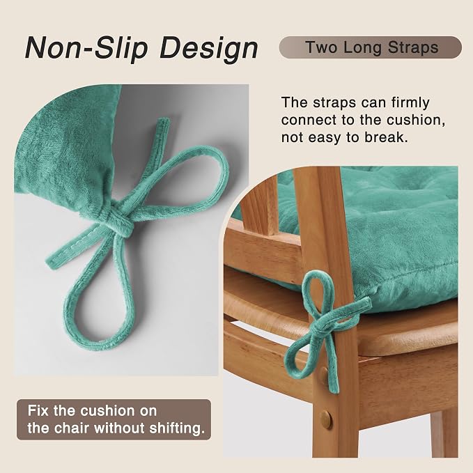 OVOV 6 Pack Chair Cushions for Dining Chairs Soft Seat Cushions for Kitchen - Image 3