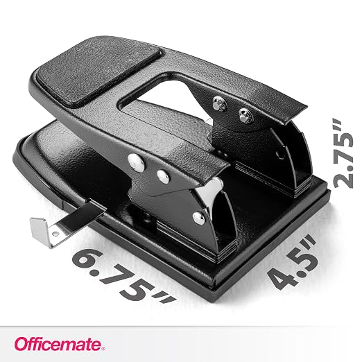 Officemate 2-Hole Padded Punch, Medium Duty, 50-Sheet Capacity, Ergonomic - Image 5