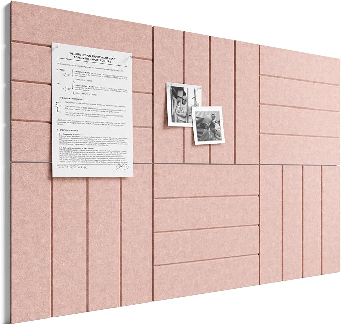 Bumusty Large Cork Board Alternative-36 x 24" Felt Bulletin Board Tiles by BUMUSTY