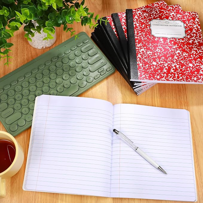 Seajan 20 Pack Composition Notebooks, Wide Ruled Paper, 7-1/2" x 9-3/4" Marble - Image 7