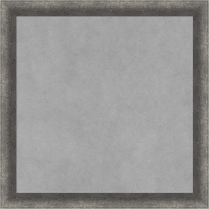 Amanti Art Grey Framed Magnetic Board 18x18 Small Vision Board by AmantiArt