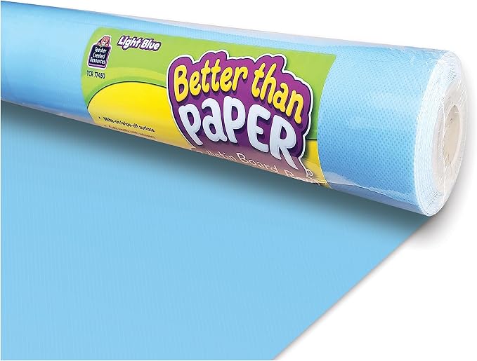 Teacher Created Resources Light Blue Better Than Paper Bulletin Board Roll by TeacherCreatedResourcesOS