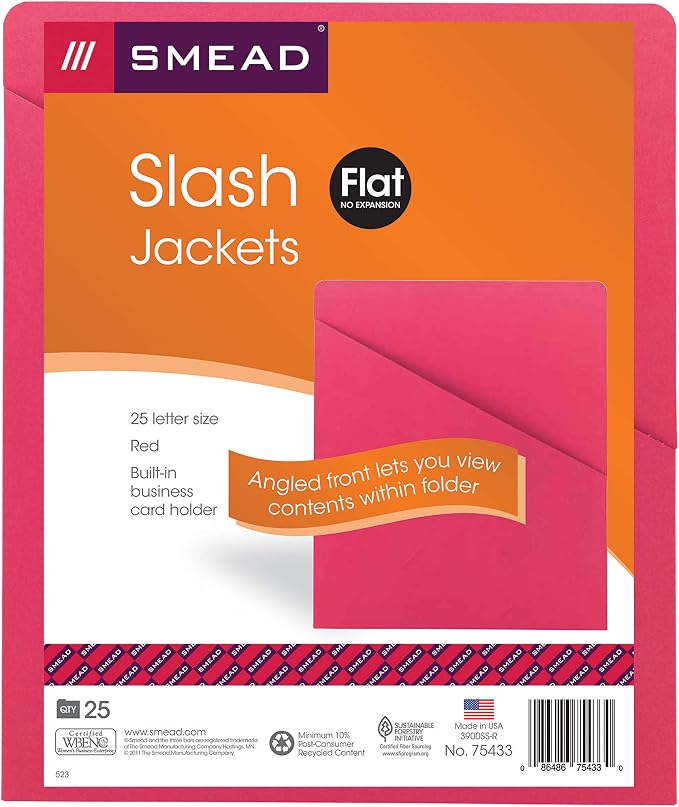 Smead Slash Jacket, Letter Size, 25 per Pack - Image 4