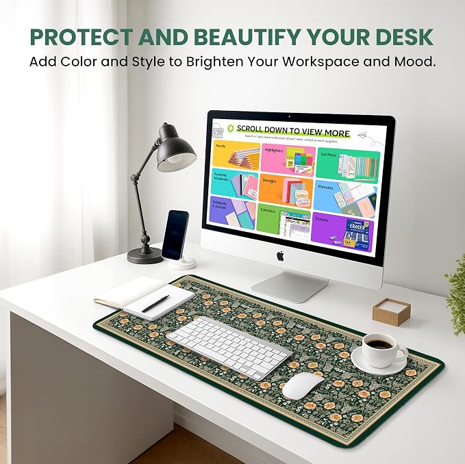 Large Mouse Pad for Desktop, Cute Desk Mat Pad Protector for Work & Gaming - Image 6