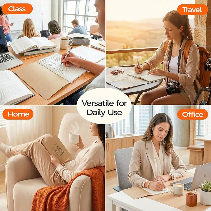 24 Pack Kraft Notebooks Bulk A5, 60 Pages Lined Ruled Journals, 8.3x5.5 Inches - Image 7