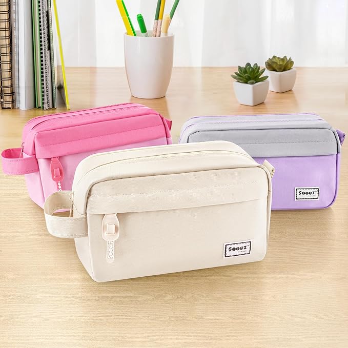 Sooez Original High Capacity Pencil Case, Big Pencil Bag Pouch Box Organizer - Image 4