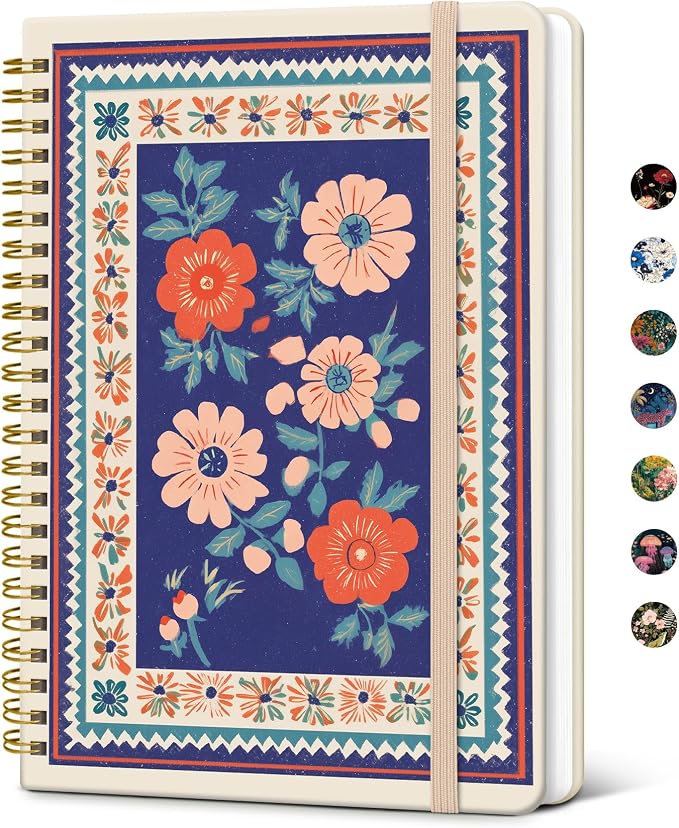 Taja Lined Spiral Notebook Journal by Taja