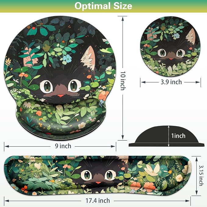 Ergonomic Keyboard Wrist Rest, Mouse Pad - Image 6