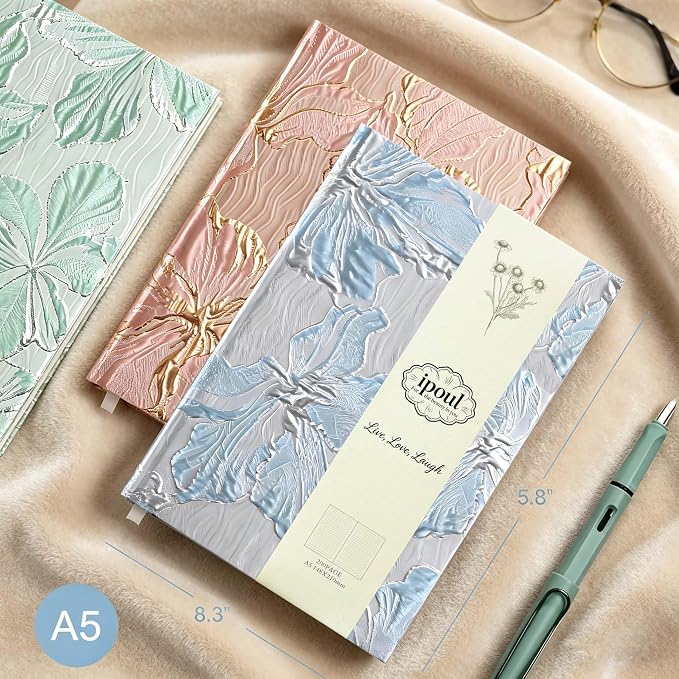 Hardcover Journal, Flower Notebook, Lined Pages, Beautiful Journal - Image 3