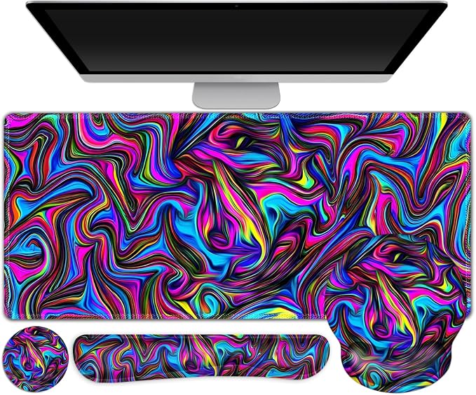 Gaming Mouse Pad, Large Desk Mat, Cute Desk Pad Protector, 4in1 XXL Mousepad + by ToLuLu