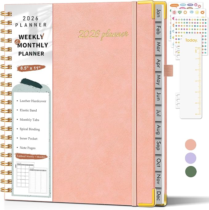 2026 Planner, Weekly and Monthly Calendar Planner from January 2026 by Unknown