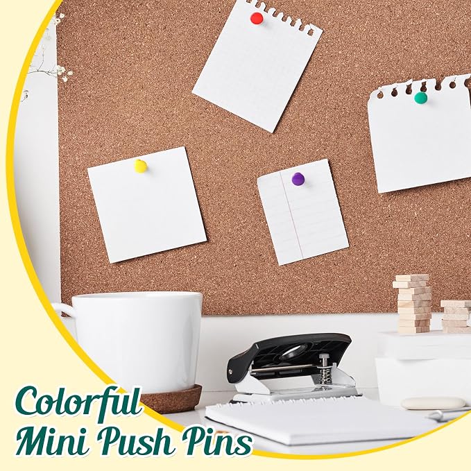 Outus 60 Pcs Giant Push Pins Jumbo Tacks 1/1.8inch Plastic Head - Image 3